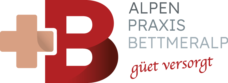 Alpenpraxis bettmeralp logo rot